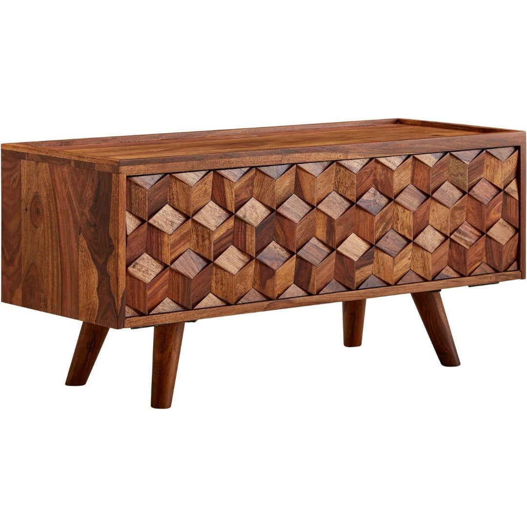 Meuble TV marron, contemporain, polyvalent et elegant