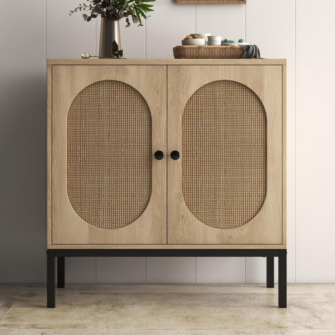 Buffet marron, design industriel, pour cuisine