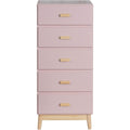 Scandinave chiffonnier rose robuste et stable