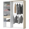 Armoire gris moderne en chene et panneau de particules