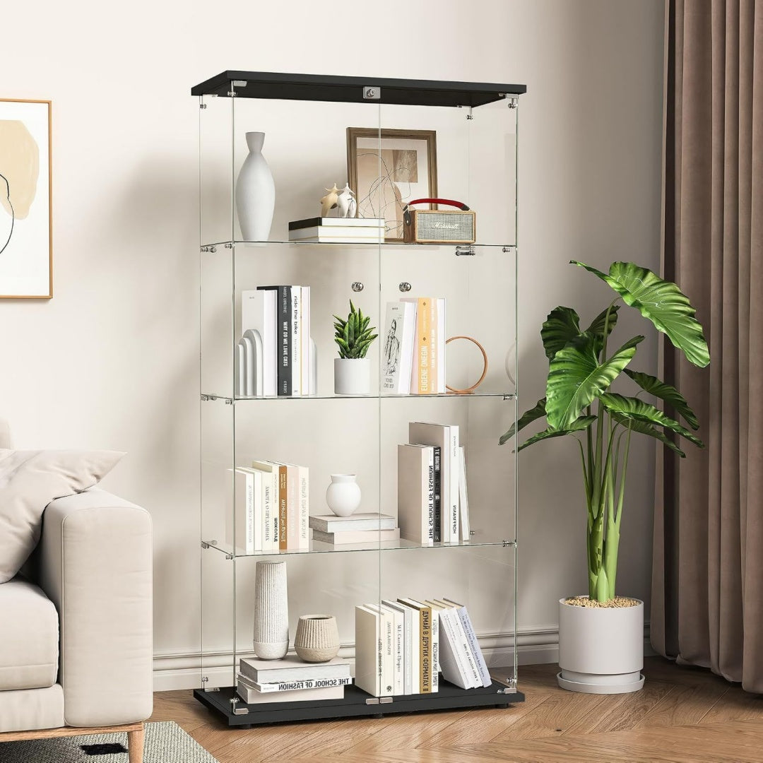 Vitrine gris clair, contemporain, rangement pour cuisine