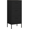Armoire aux lignes epuree noir