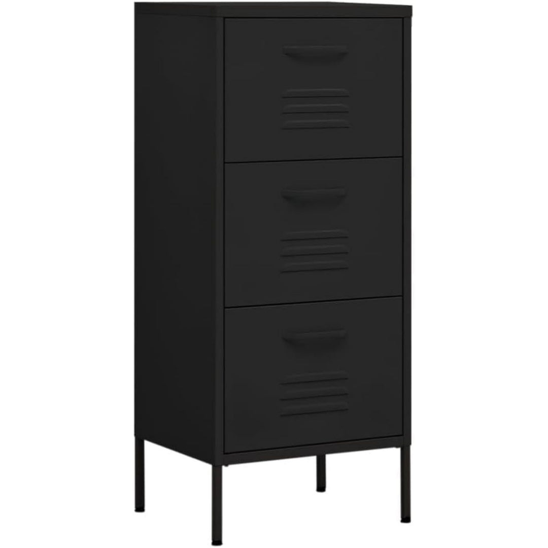 Armoire aux lignes epuree noir