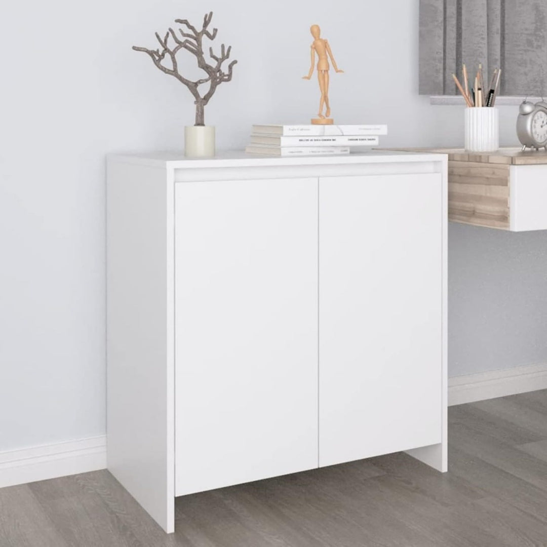 Buffet gris style contemporain clair 70 x 41 x 75 cm