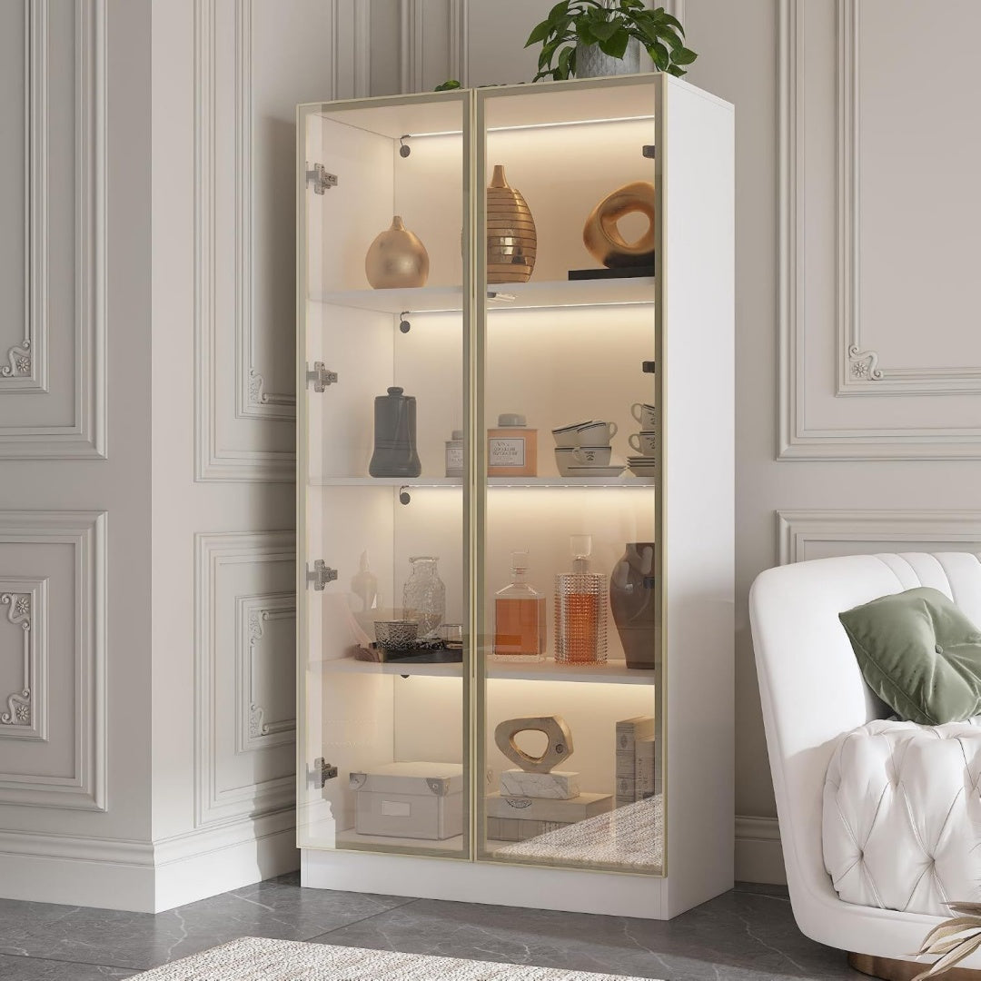 Buffet de rangement epure gris