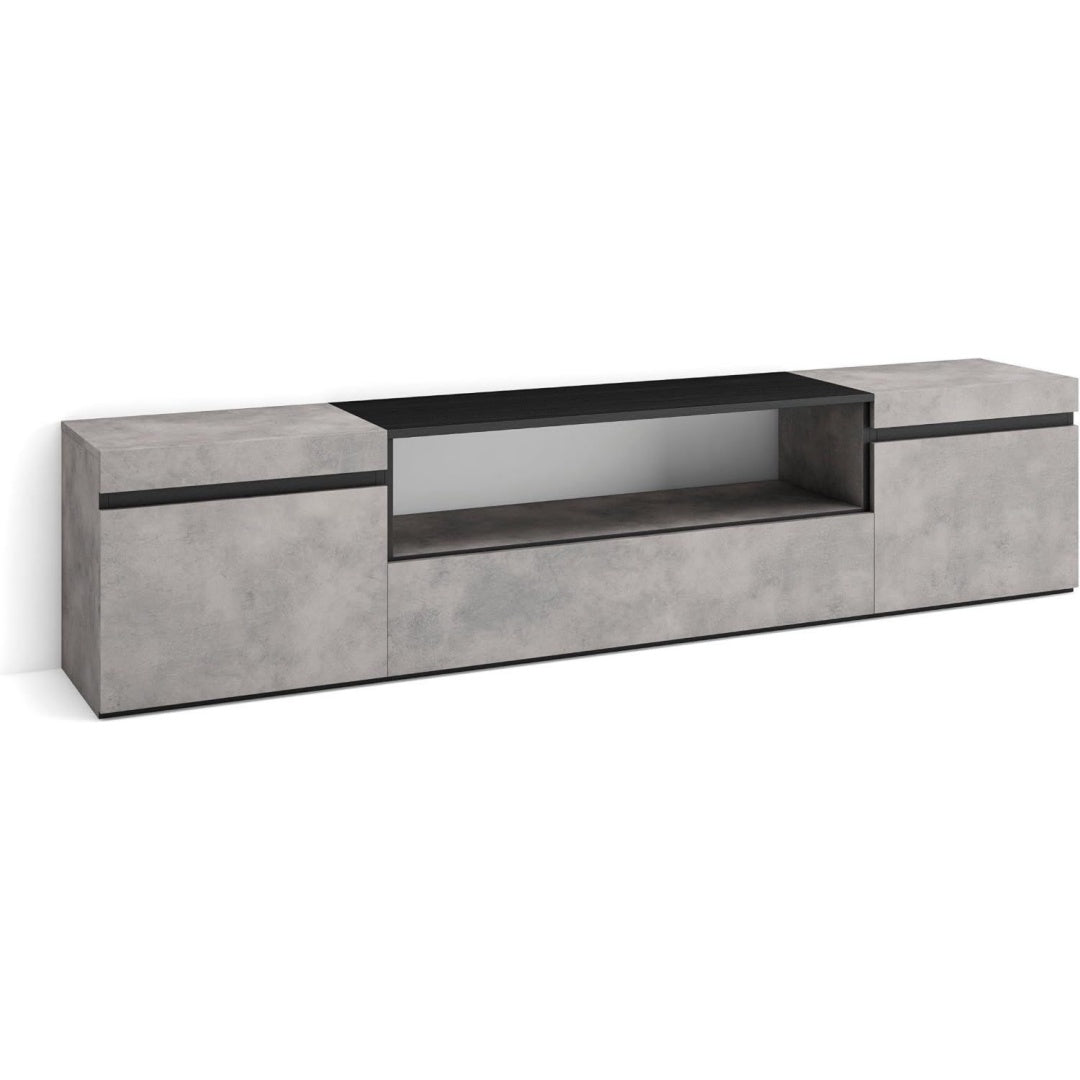 Meuble TV spacieux gris