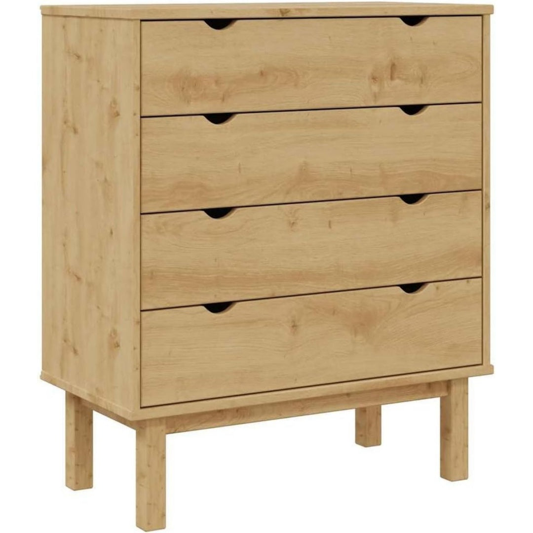 Armoire de rangement scandinave marron