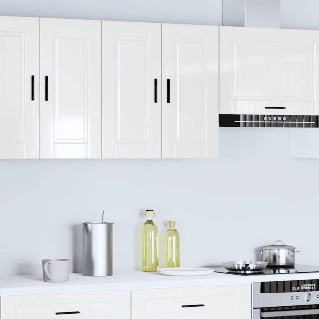 Rangement haut gris clair style moderne