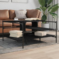 Table basse gris finition soignee 100 x 100 x 48.5 cm