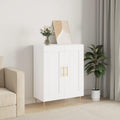 Buffet gris compact clair 69.5 x 34 x 90 cm