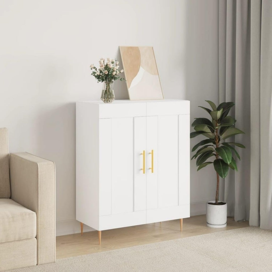 Buffet gris compact clair 69.5 x 34 x 90 cm