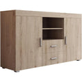 Buffet elegant marron passage de cables