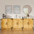 Original, buffet beige en bois 2 portes