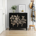 Buffet gris clair, espace de rangement genereux