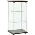 Vitrine gris clair design moderne, 42,5 x 36,5 x 86 cm