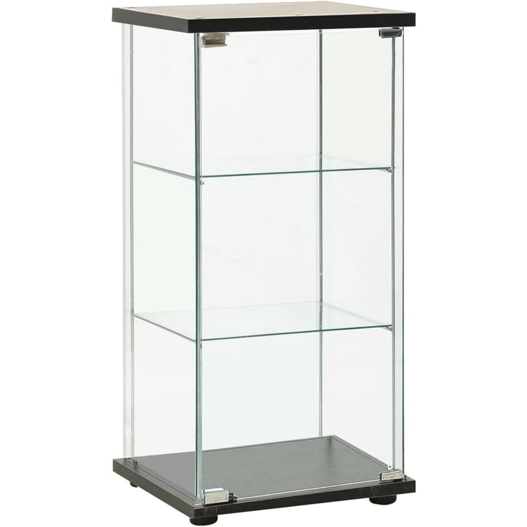 Vitrine gris clair design moderne, 42,5 x 36,5 x 86 cm