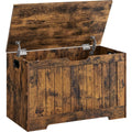Banc coffre marron, 40 x 76 x 48 cm