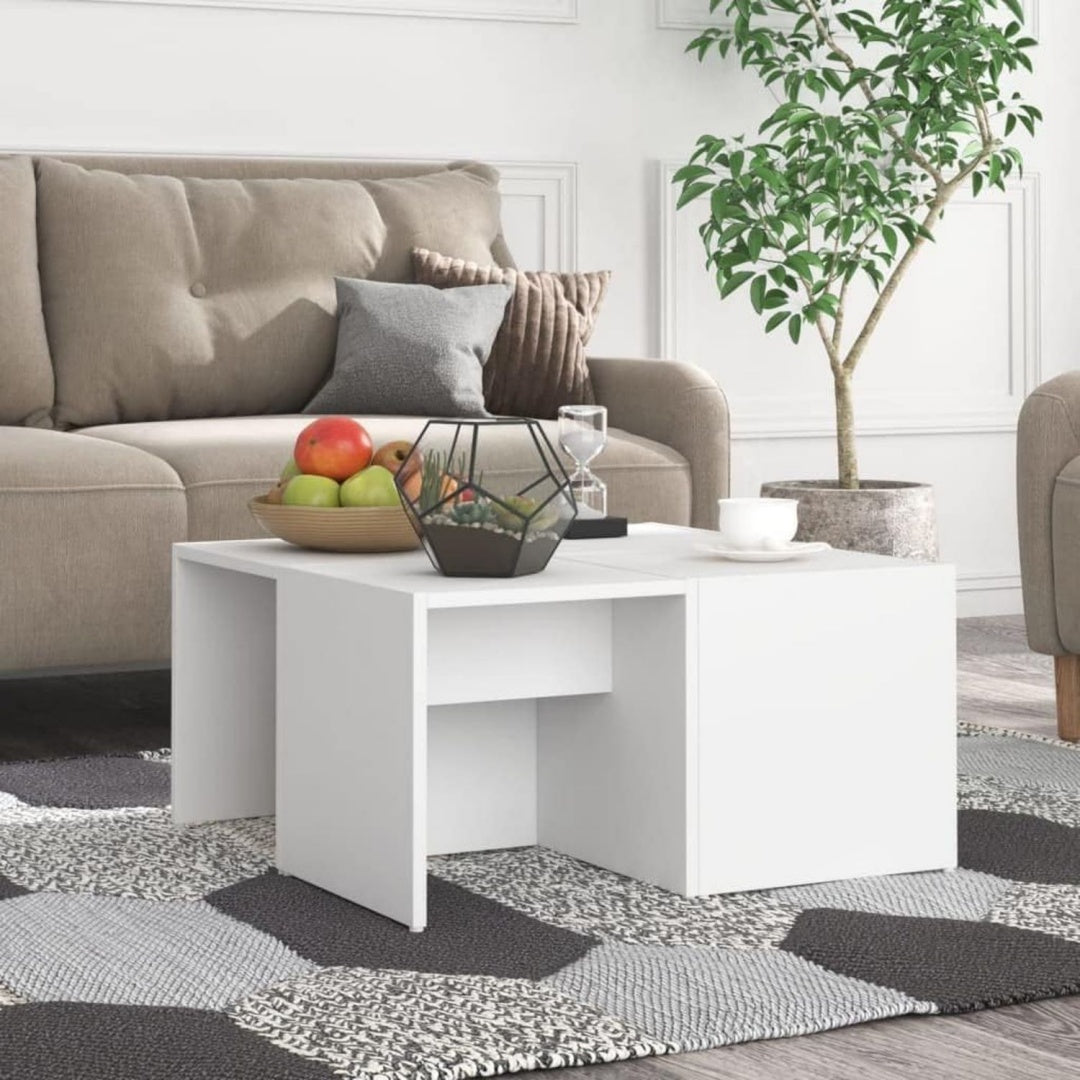 Table basse gris clair 33 x 33 x 33 cm