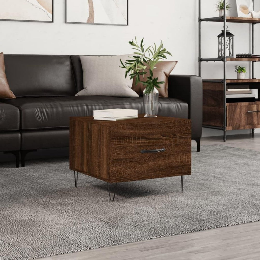 Table basse gris 50 x 50 x 40 cm design epure